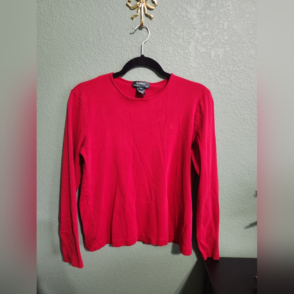Lauren Ralph Lauren Womens 100% Cotton Long Sleeve